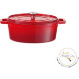 Šerpa sa ručkama /emajl – crvena boja/ – 4,4lt u