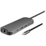 Chieftec Docking 9-in-1USB-C, 80W, Gigabit LanHDMI 2.0, 2xUSB 3.2, Card Reader | Eponuda.ba