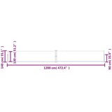 vidaXL Zložljiva stranska tenda za teraso 140x1200 cm rjava, (20729114) | Shoptok.si