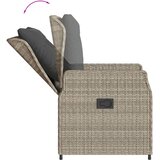  7-dijelni vrtni blagovaonski set od poliratana s jastucima sivi Siva 200 x 100 x 74 cm | shoptok.hr