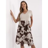 Italy Moda Dress-DHJ-SK-253701.80-beige | Shoptok.si