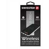 Swissten bežični wireless punjač QI + Powerbank baterija 8000mAh | shoptok.hr