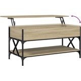  Stolić za kavu boja hrasta sonome 100x50x50 cm od drva i metala | shoptok.hr