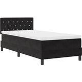 vidaXL Krevet s podnicom i madracem & LED Crna 100x200 cm Baršun | shoptok.hr