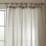 Siva zavesa 140x229 cm Zanzibar Woven Stripe –