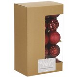  Set Božićnih kuglica u nijansama crvene, 8 cm - 30 komada | shoptok.hr