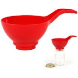Bormioli Rocco Lijak, lij široko grlo za vlivanje 14cm / rdeč / pvc, (5000200101) | Shoptok.si