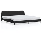  The Living Store Posteljni okvir brez vzmetnice črn 200x200 cm blago - Posteljni Okvir, (21526203) | Shoptok.si