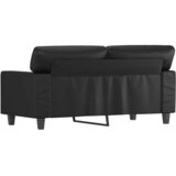  Dvosjed od tkanine crni 120 cm od umjetne kože | shoptok.hr