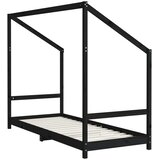  Okvir za dječji krevet crni 2x(80x200) cm masivna borovina | shoptok.hr