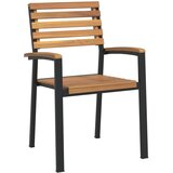  Vrtna garnitura - 5-dijelni vrtni blagovaonski set od bagremovog drva i metala - Crna Dužina stola 180 cm 4 Dužina stola 180 cm | shoptok.hr