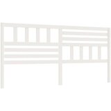  Uzglavlje za krevet bijelo 206 x 4 x 100 cm od masivne borovine | shoptok.hr