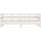  Dnevni ležaj na izvlačenje bijeli 2x(90x190)cm masivna borovina | shoptok.hr