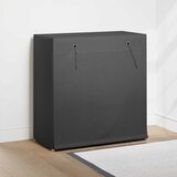 Ormarić za cipele s pokrovom od tkanine 79 x 40 x 80 cm sivi | shoptok.hr