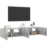  Zidni TV ormarići LED 2 kom boja betona 80x35x31 cm | shoptok.hr
