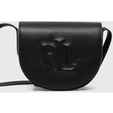 Polo Ralph Lauren Usnjena torbica črna barva, 431950130