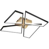  LED prigušiva plafonska svetiljka LED/115W/230V 3000-6500K braon/crna + daljinski upravljač | Eponuda.com