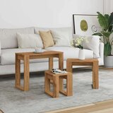 vidaXL Komplet mizic 3-delni artisan hrast inženirski les | Shoptok.si