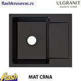  Granitna sudopera Ulgranit ULG590 pravougaona – više boja ⚫️ MAT CRNA | Eponuda.com