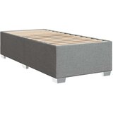 vidaXL Okvir kreveta s oprugama i madrac svjetlosivi 80x200cm tkanina | shoptok.hr