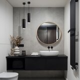  LED RGBW prigušiva kupatilska svetiljka na sajli TURYN 1xGU10/6W/230V IP44 crna | Eponuda.com