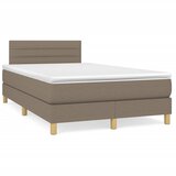  The Living Store Box spring postelja z vzmetnico LED taupe 120x190 cm blago - Box Spring Postelja, (21450841) | Shoptok.si