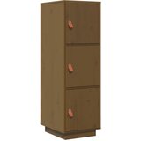 Maison Chic Visoka omara - Komoda - Predalnik medeno rjava 34x40x108,5 cm trdna borovina, (21719952) Cene