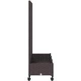  Vrtni saksija s rešetkom i kotačima Smeđa 120 x 40 x 131,5 cm | Eponuda.com