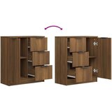  Komoda boja hrasta smeđi 60 x 30 x 70 cm od konstruiranog drva | shoptok.hr