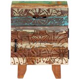 Furnova Nočna omarica ročno izrezljana 40x30x50 cm trden predelan les, (21926055) | Shoptok.si