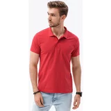 Ombre Majice & Polo majice Moška polo majica (S1374RED) pisana