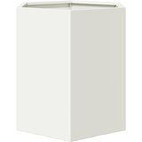  Vrtna sadilica bijela šesterokutna 46x40x45 cm čelična | Eponuda.com