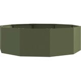  Cvetlično korito Oljčno zelena 120 x 120 x 35 cm Jeklo, (5000207408) | Shoptok.si
