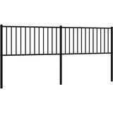  Metalno zamjensko uzglavlje crno 200 cm | shoptok.hr