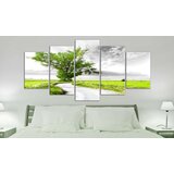  Slika - Tree near the Road (5 Parts) Green 100x50 | shoptok.hr