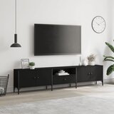 TV ormarić s ladicom crni 200 x 25 x 44 cm konstruirano drvo | Eponuda.ba