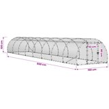 Kokošinjac Srebrna 800 x 150 x 100 cm Pocinčani čelik | shoptok.hr
