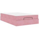  Konstrukcija postelje z vzmetnico Roza 120 x 200 cm Žamet | Shoptok.si