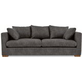 Scandic Antracitno siva sedežna garnitura iz umetnega usnja 225 cm Hamburg – | Shoptok.si