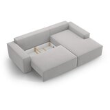 Micadoni Svijetlo siva sklopiva kutna garnitura (s desnim kutom) Jodie – Home | shoptok.hr