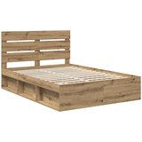  Krevetna konstrukcija Umjetnička hrastovina 150 x 200 cm | shoptok.hr