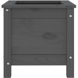  Vrtna sadilica siva 40 x 40 x 39 cm od masivne borovine | shoptok.hr