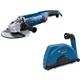 Bosch PROFESSIONAL kotni brusilnik GWS24-230 JZ + sesalni dodatek GDE 230 FC-S 0615A5004S