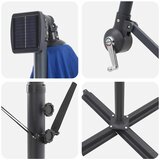  Suncobran Azurnoplava 294 x 294 x 248 cm Poliester i aluminij | shoptok.hr