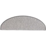 vidaXL Samolepilne preproge za stopnice Sisal-Look 30 kosov Platina | Shoptok.si