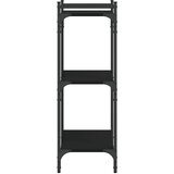  Regal za knjige s 3 razine crni 60x30x86 cm konstruirano drvo | Eponuda.com