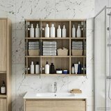  Kupaonski ormar s ogledalom Sonoma hrast 63,5 x 16 x 62,5 cm | shoptok.hr