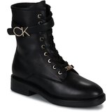 Calvin Klein Jeans RUBBER SOLE COMBAT BOOT W HW Crna Cijene