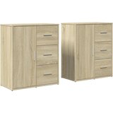  Komoda 2 kom sonoma hrast 60 x 31 x 70 cm od konstruiranog drva | Eponuda.com