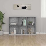 Ormarić Knjižna omara/komoda betonsko siva 66x30x97,8 cm iverna plošča, (20622921) | Shoptok.si